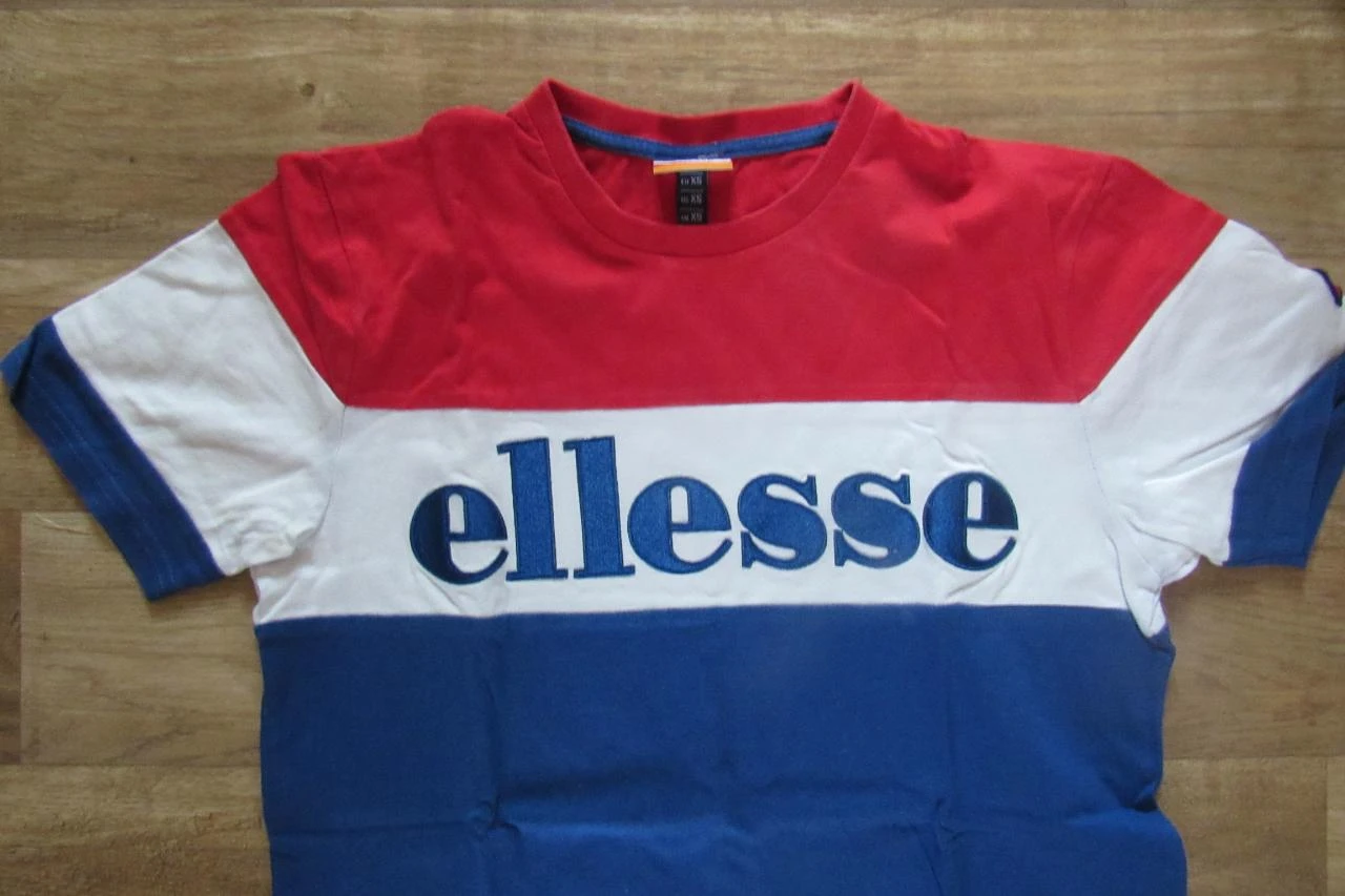TEE SHIRT MC BLAUW WIT ROOD - ELLESSE - MAAT XS - n°15 – photo 2